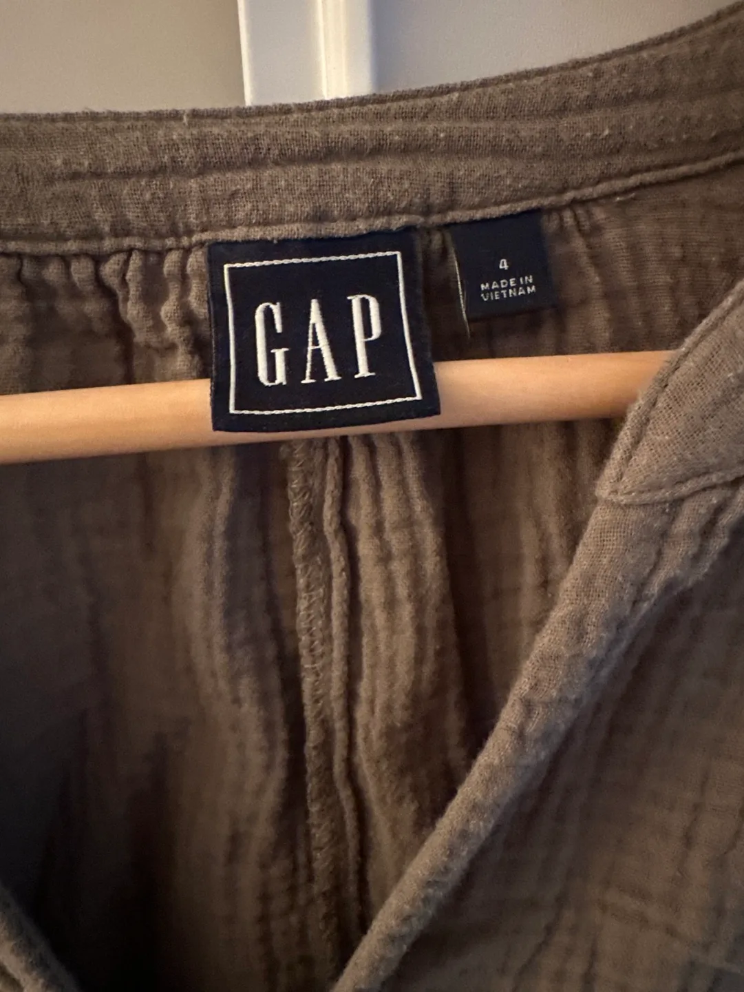 Gap army green/olive cotton crepe Jumpsuit - size 4 image indicator(2)