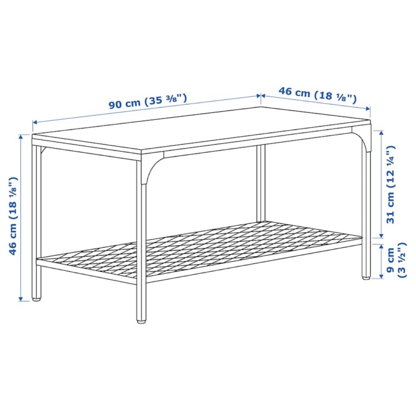 IKEA FJÄLLBO Coffee Table - Black/Brown - photo 3