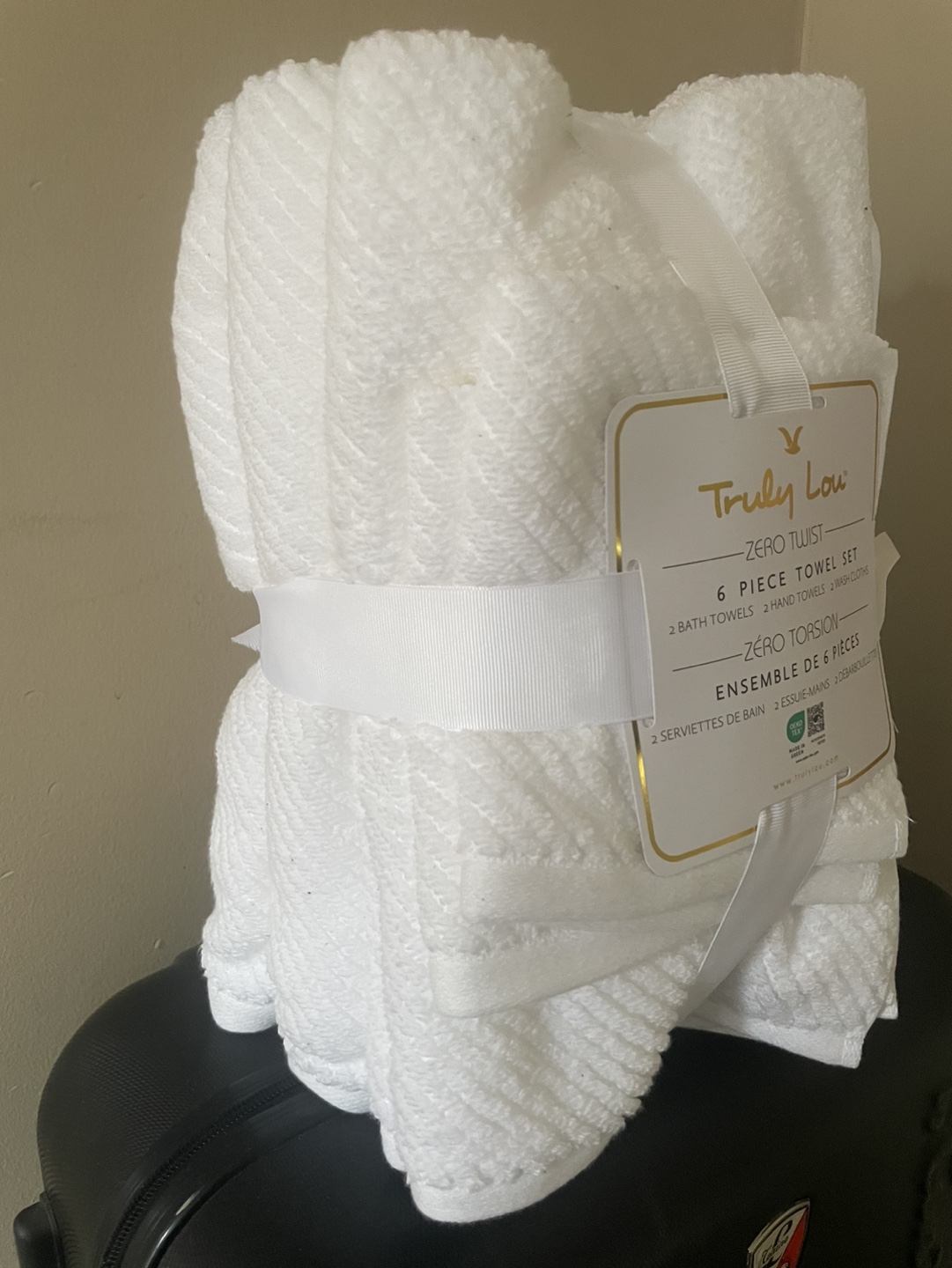 Truly Lou Zero Twist 6-Piece Towel Set - White - photo 2