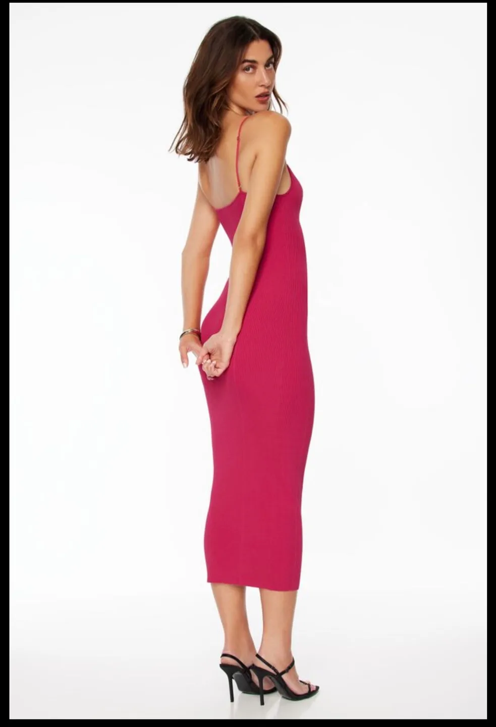 NEW Dynamite Ribbed Bodycon Midi Dress image indicator(2)