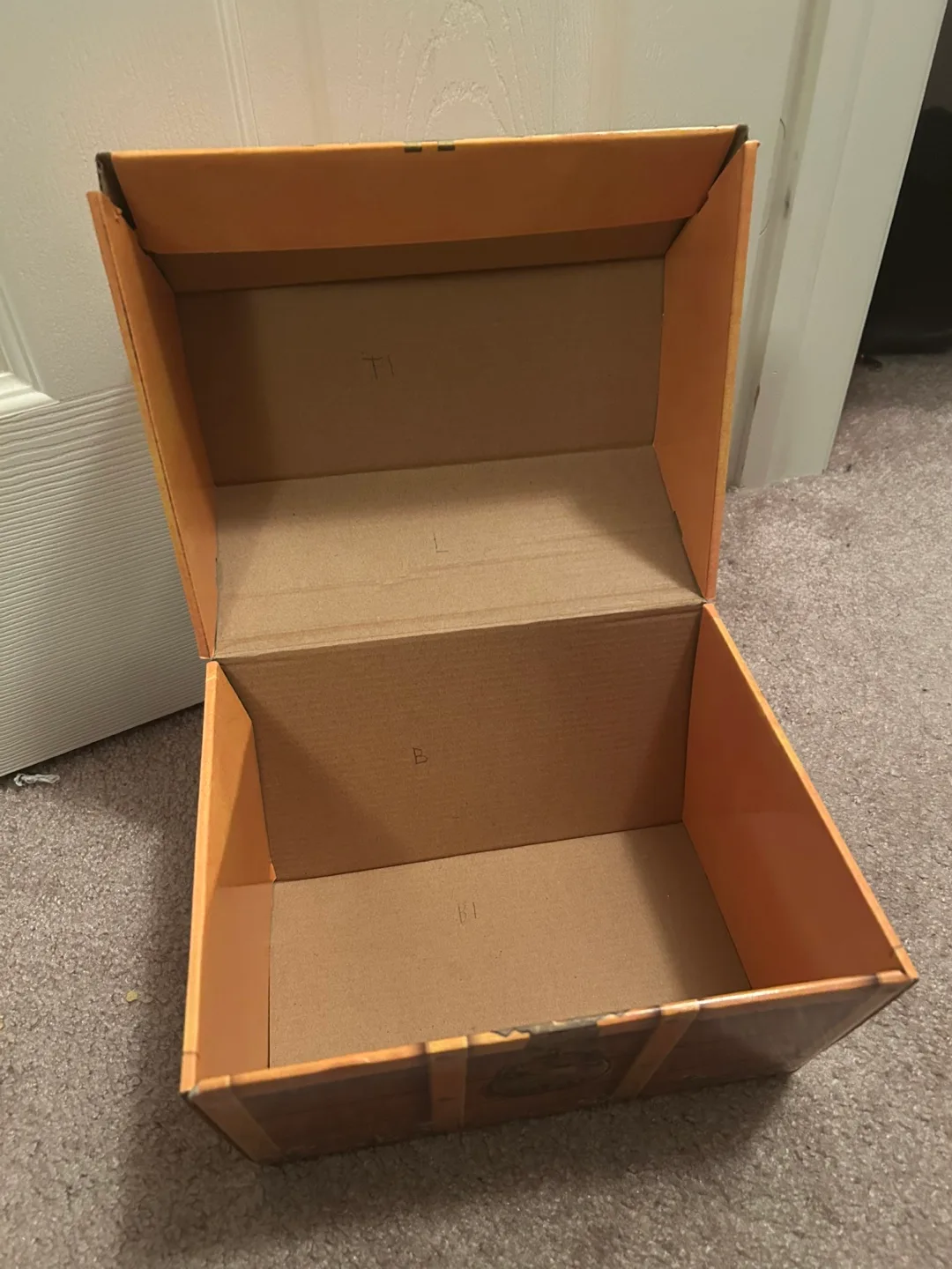 Cardboard Treasure Chest Storage Box 🏈 image indicator(2)