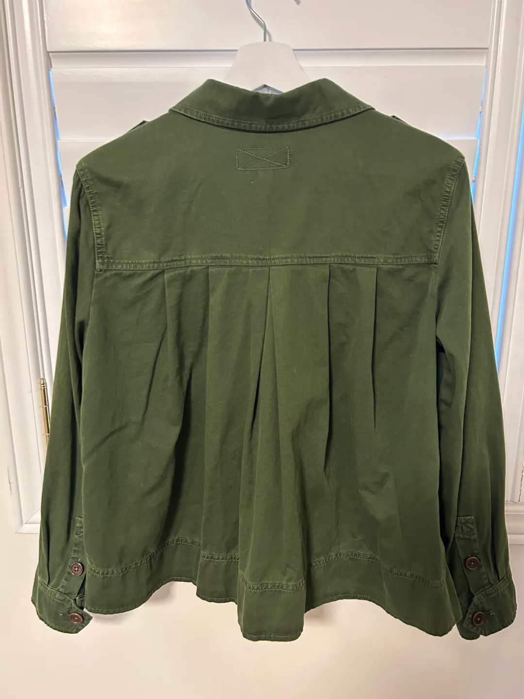 J.Crew Olive Green Utility Jacket image indicator(2)