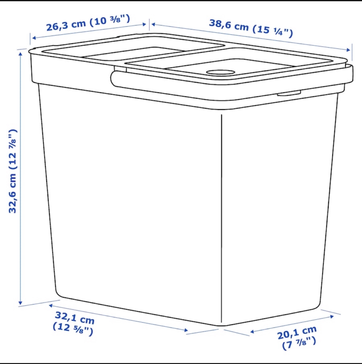 IKEA HALLBAR Bins with Lids - Set of 3 - photo 3
