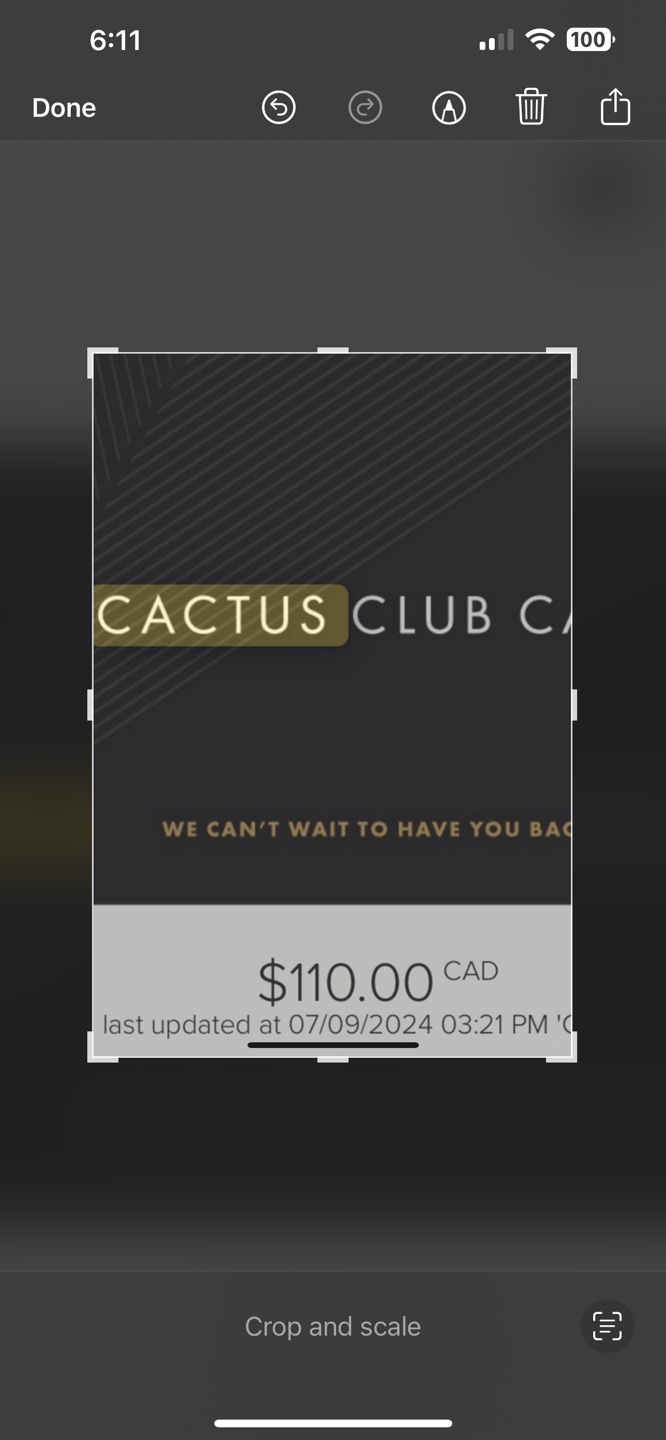 Cactus Club Cafe Gift Card