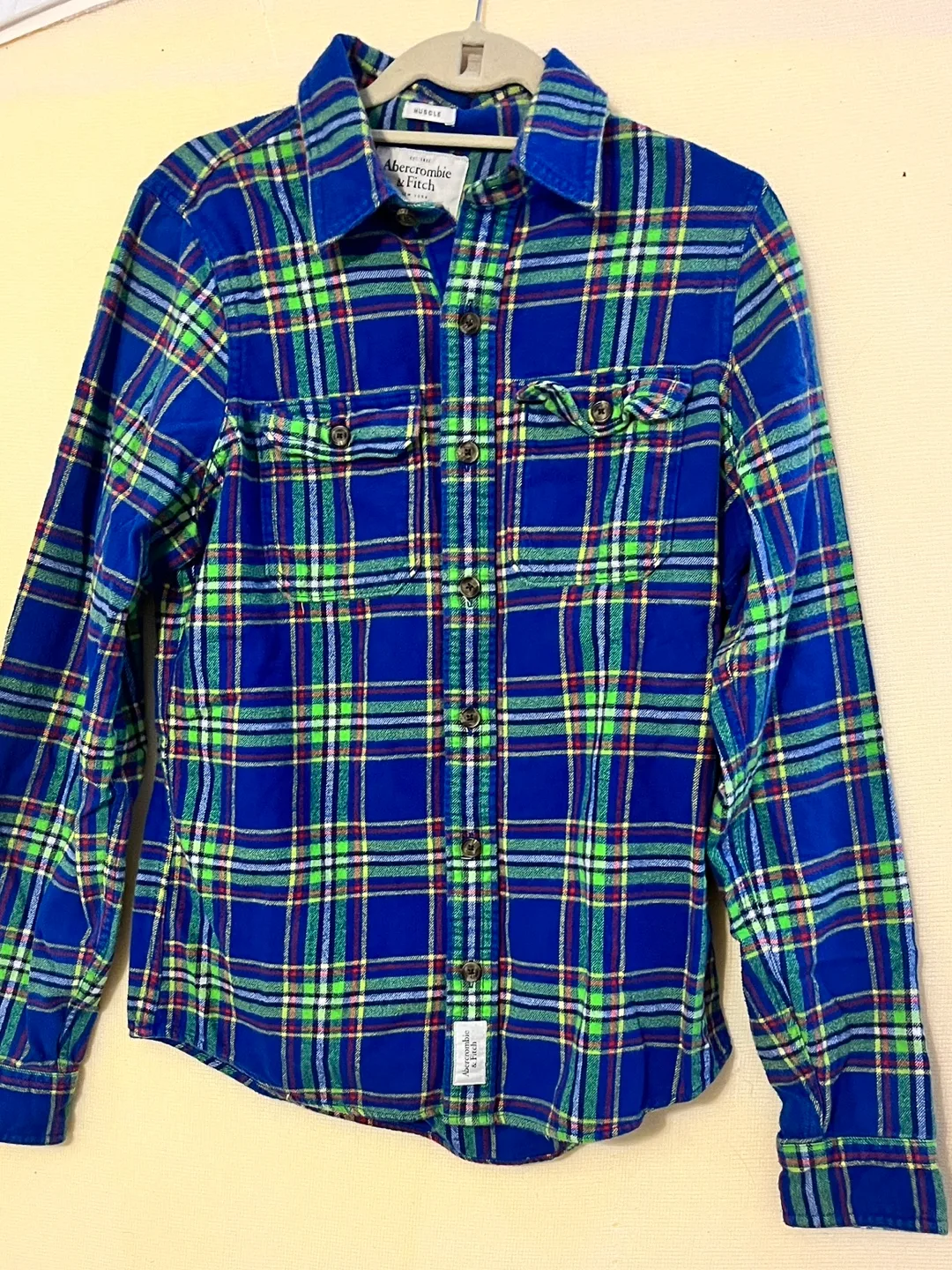 Abercrombie & Fitch Men's Flannel Shirt - Size Medium image indicator(2)