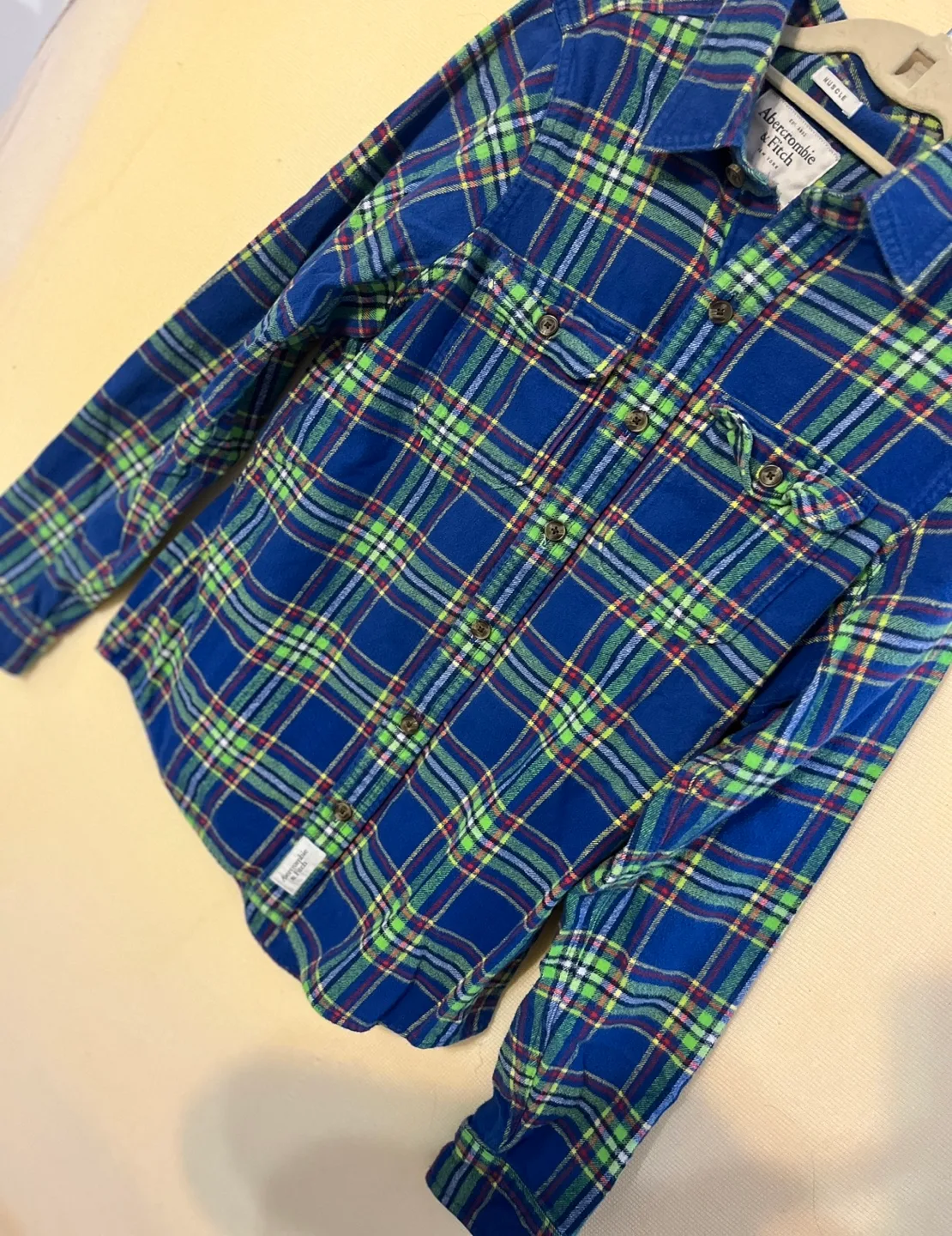 Abercrombie & Fitch Men's Flannel Shirt - Size Medium image indicator(3)