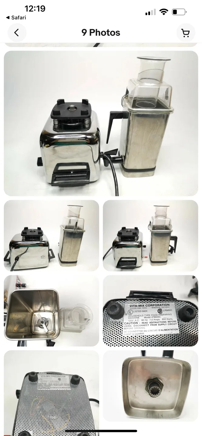 Vintage Vitamix 3600 Plus Blender Stainless Steel image indicator(4)