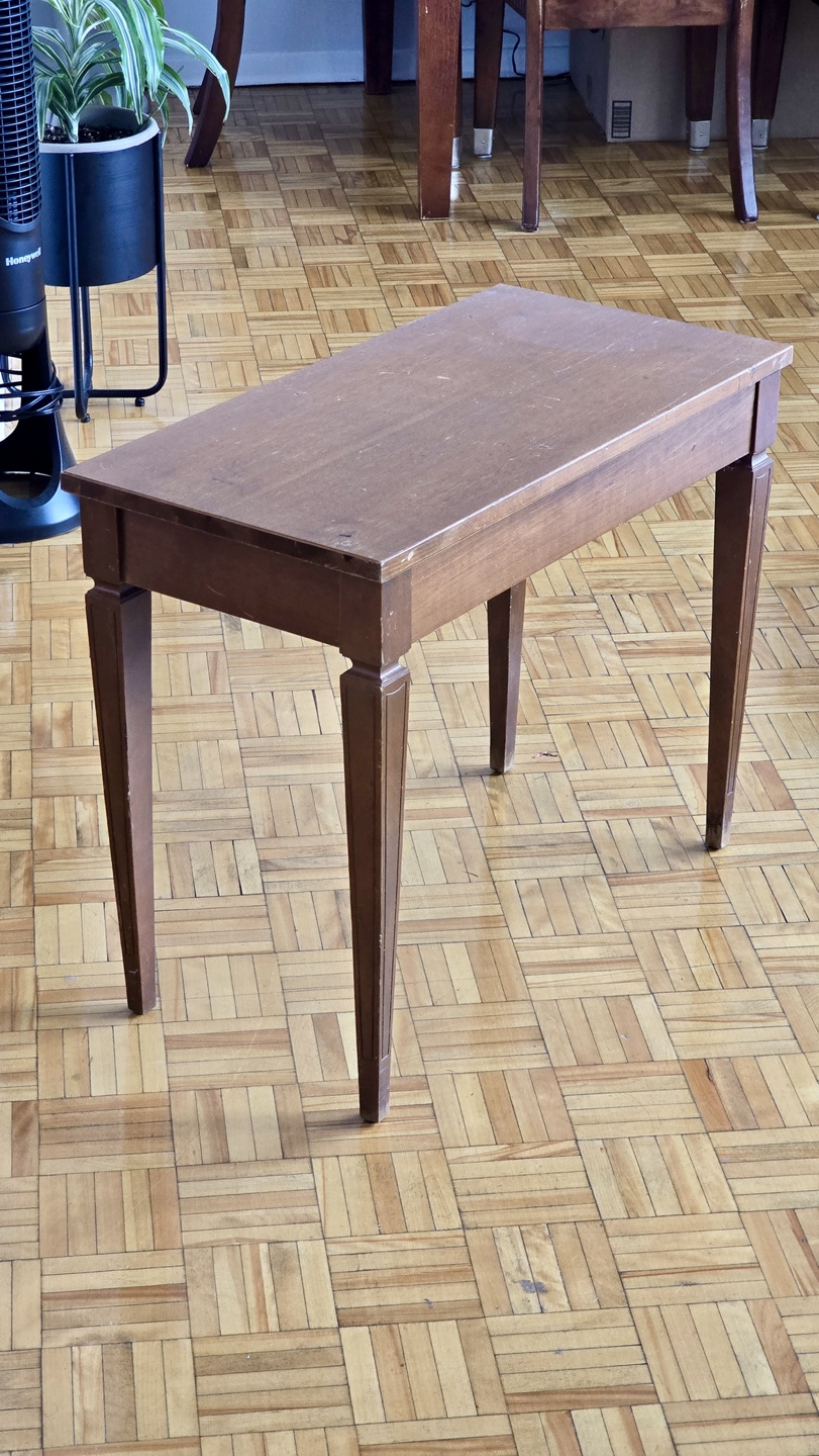 Vintage Wooden Piano Bench