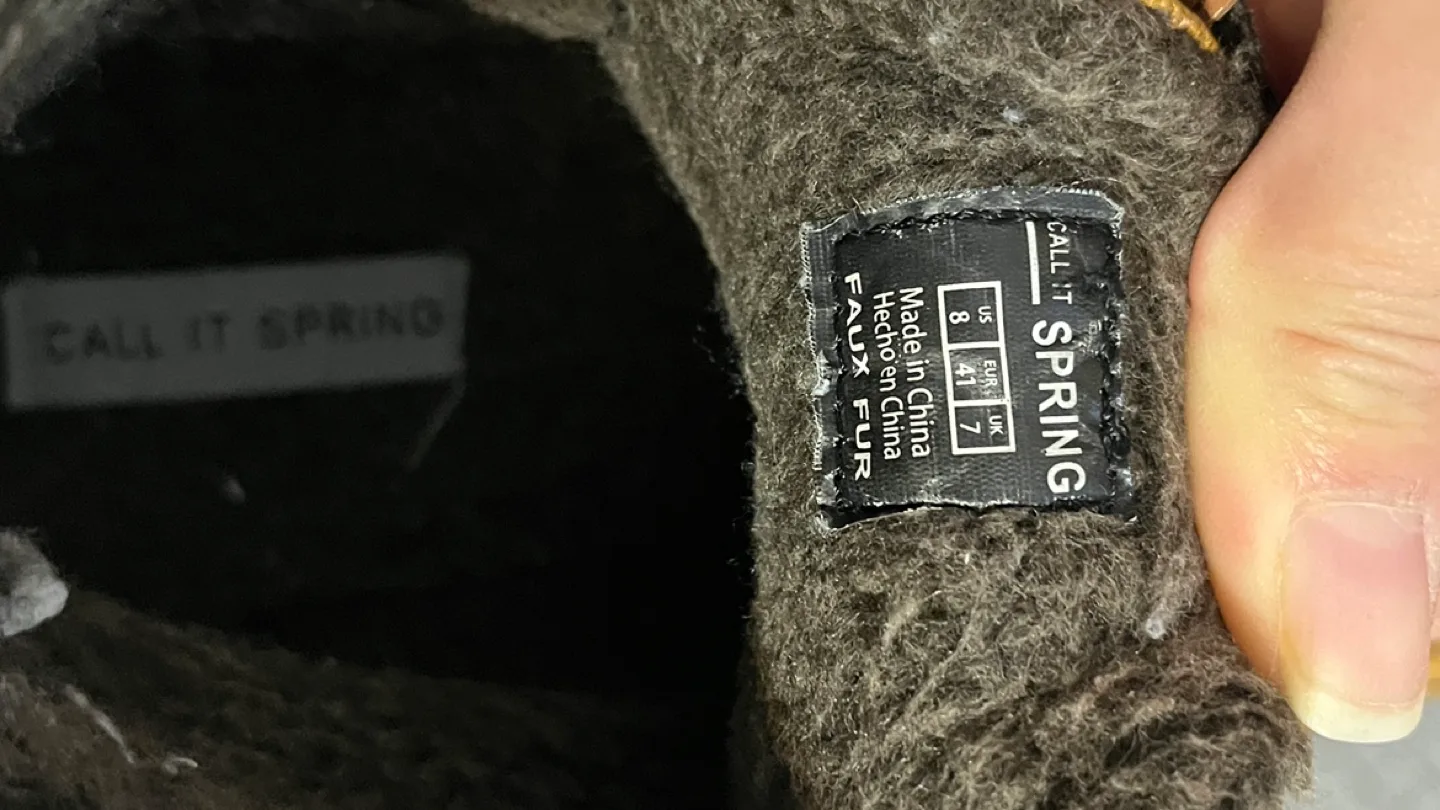 Men's Call It Spring Brown Leather Boots, Size 8 image indicator(4)