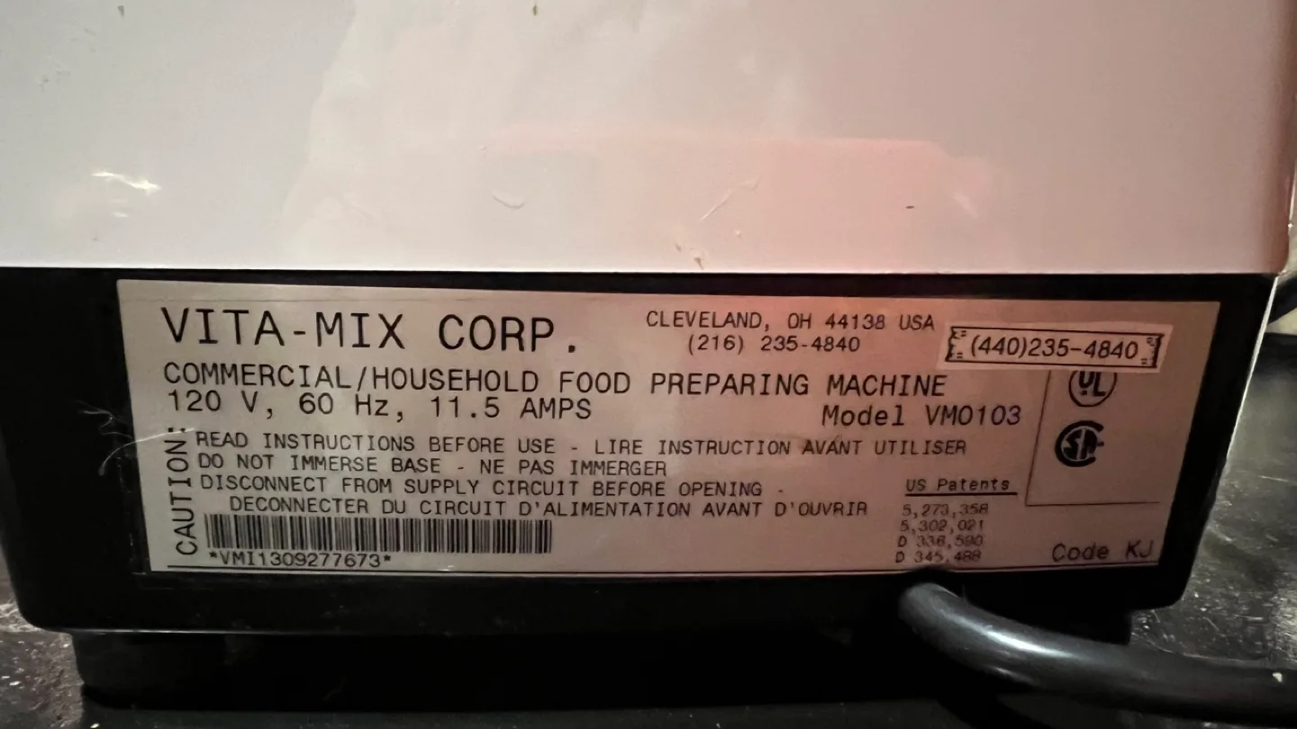 Vita-Mix Total Nutrition Center Whole Food Machine Blender image indicator(3)