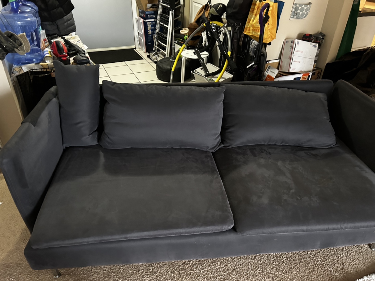 Dark Gray Sofa