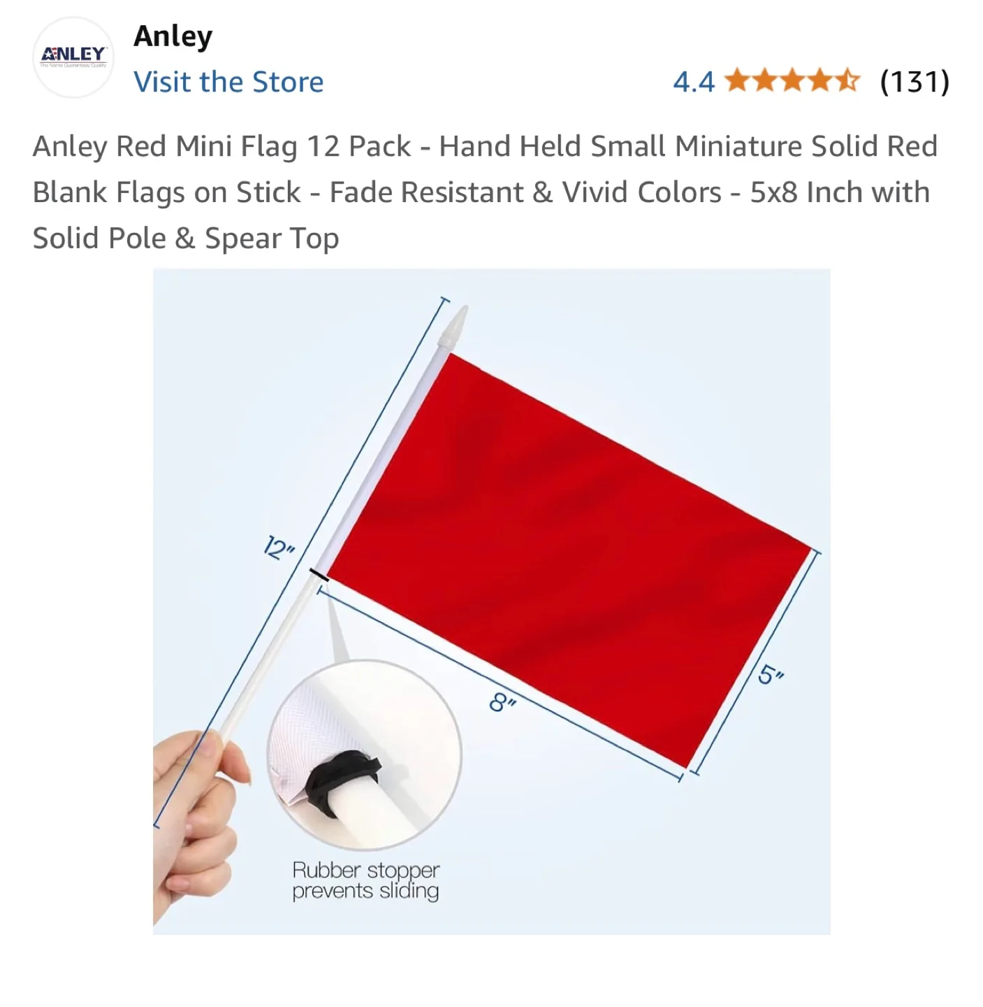 Anley Red Mini Flags 12 Pack image indicator(6)