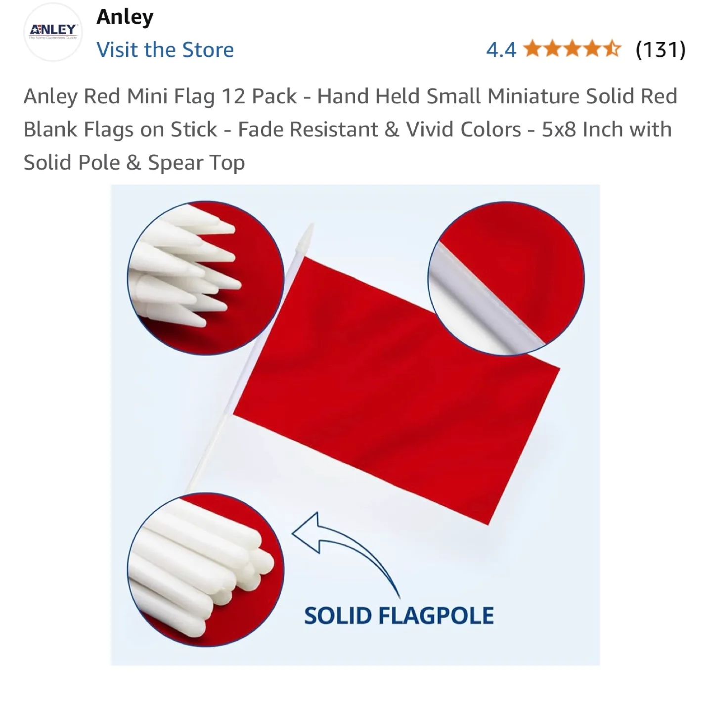 Anley Red Mini Flags 12 Pack image indicator(7)