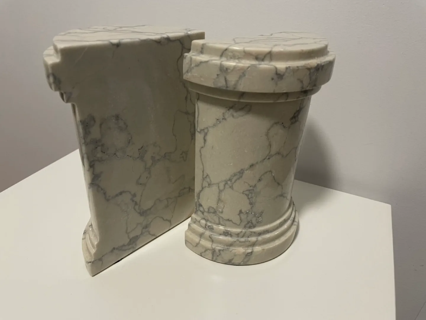 Beige Marble Bookends thumbnail