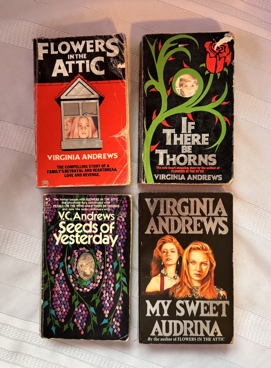 Set of four V.C. Andrews novels