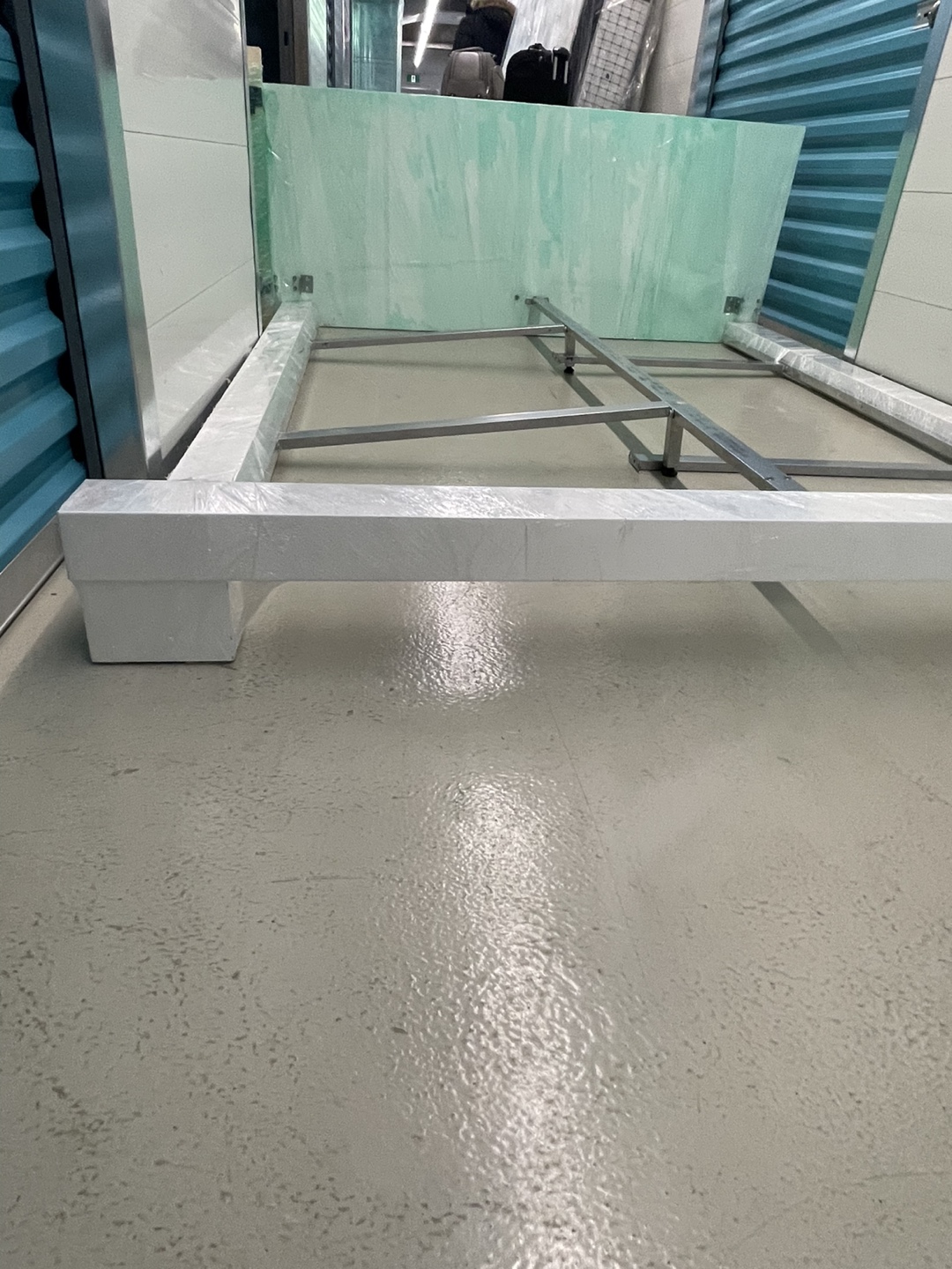 Modern Gloss & Metal Bed Frame