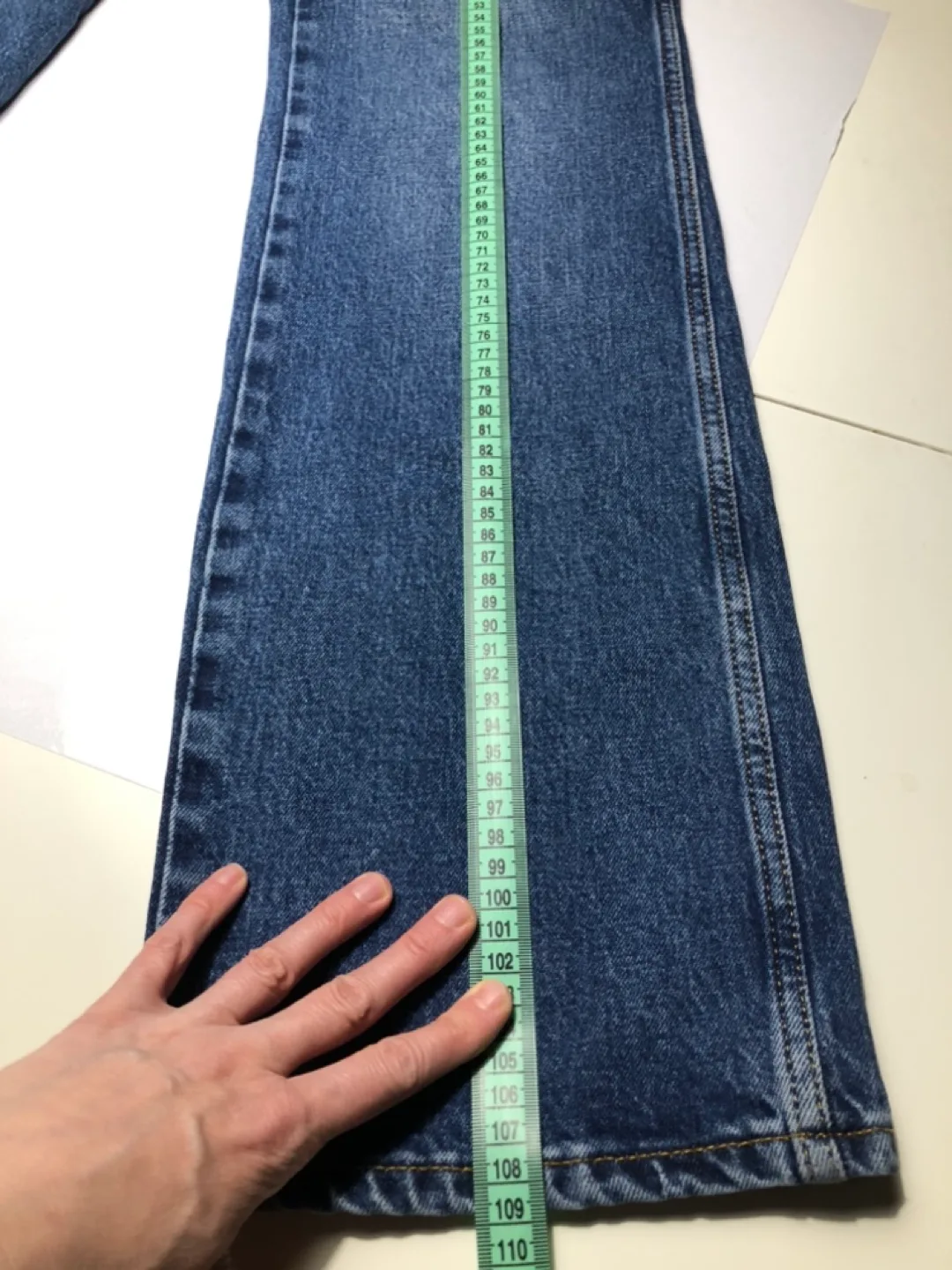 Zara Women's Dark Wash Straight Leg Jeans image indicator(5)