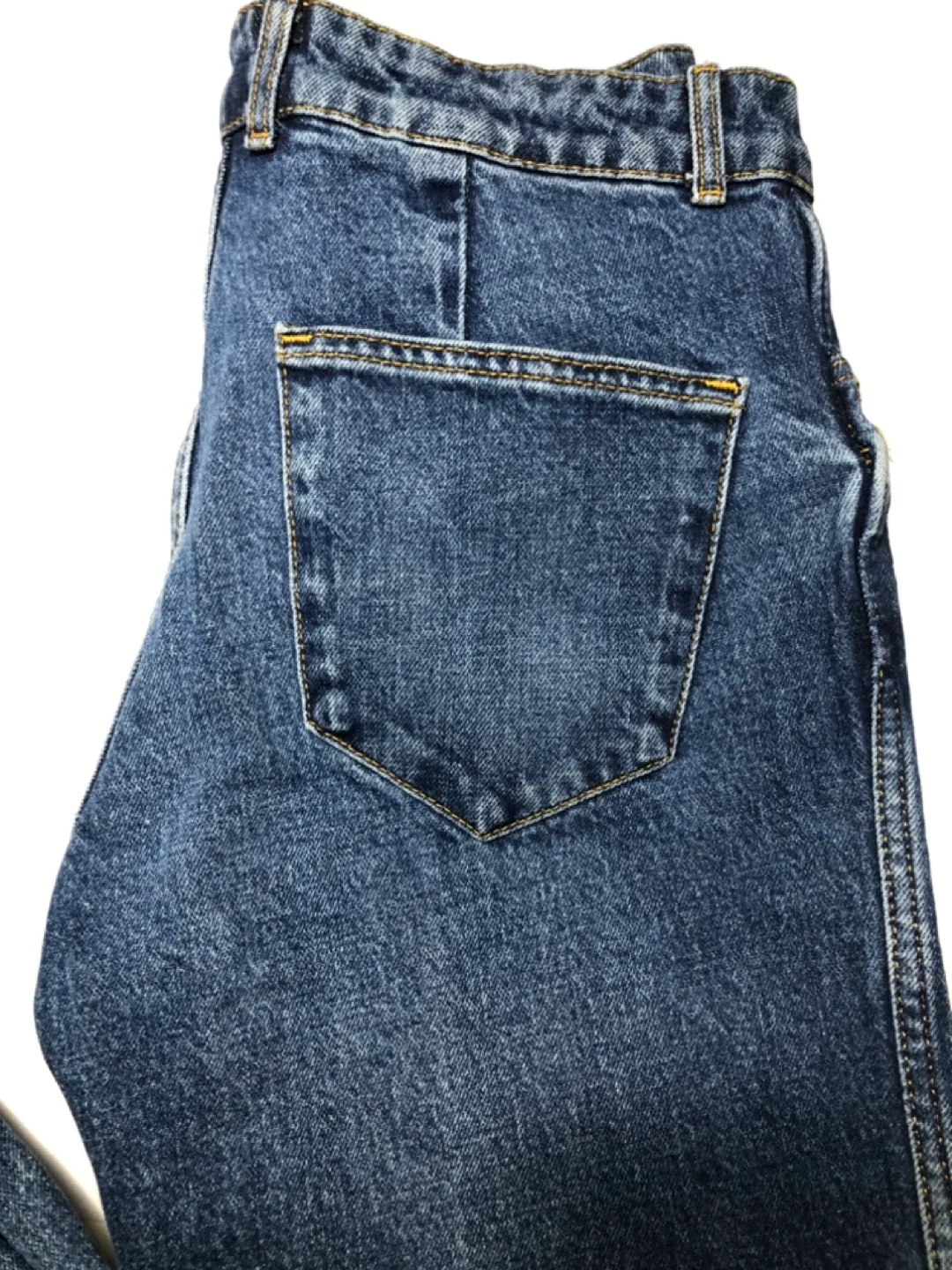 Zara Women's Dark Wash Straight Leg Jeans image indicator(6)