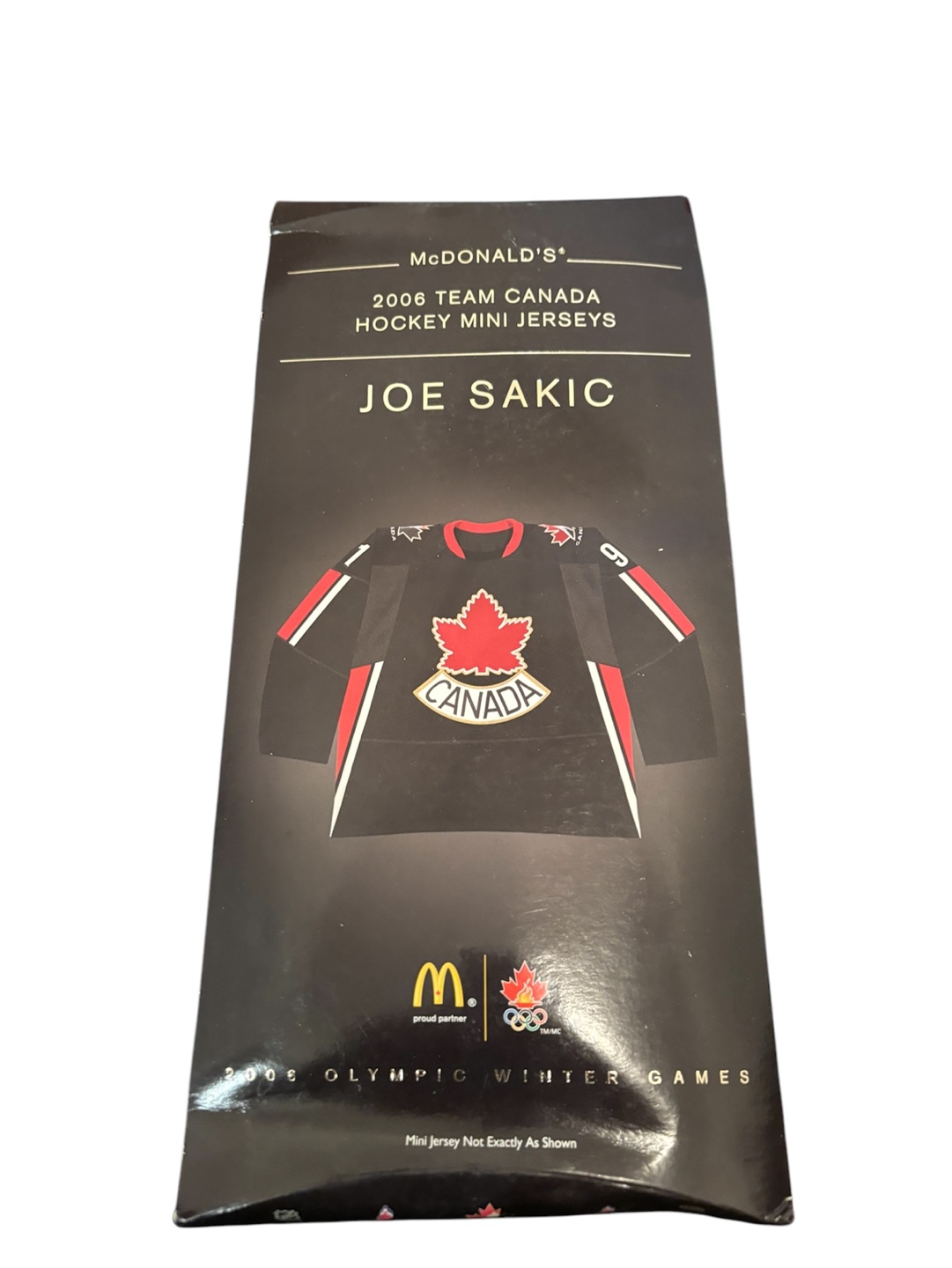 2006 Team Canada Joe Sakic Hockey Mini Jersey McDonald's 🏈