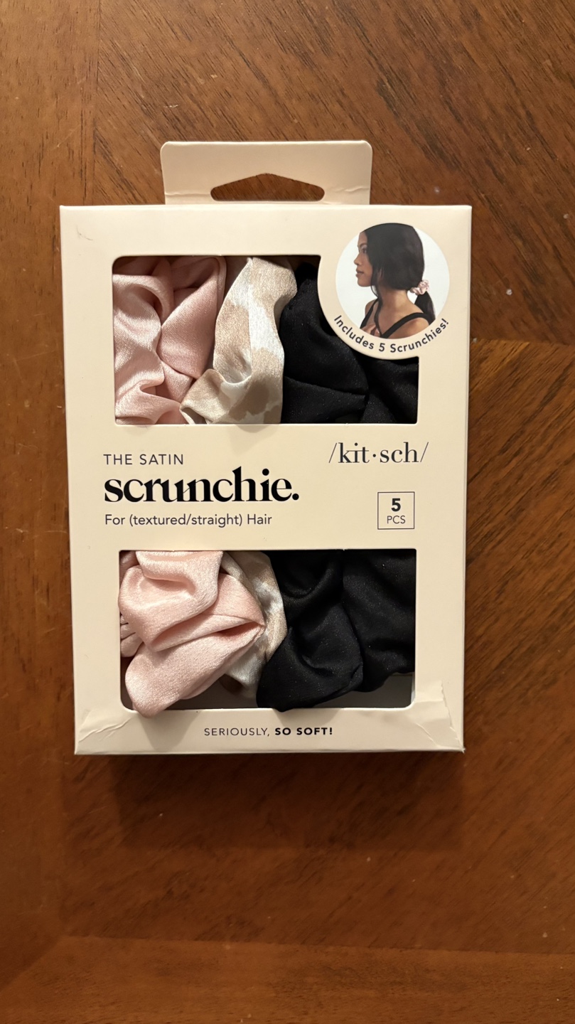 Kitsch Satin Scrunchies 5 Pack