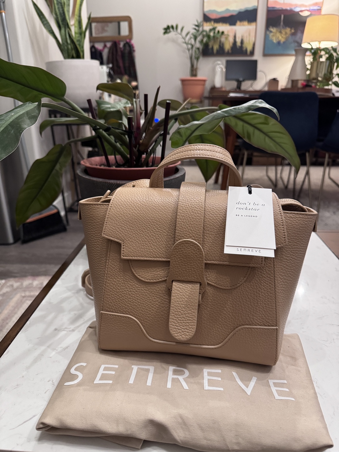 Senreve Mini Maestra Bag in Sand