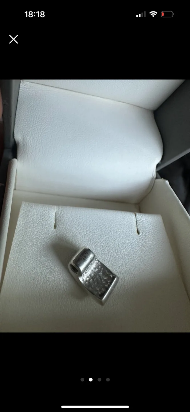 Silver Charm Pendant with Cubic Zirconia🏈 image indicator(2)