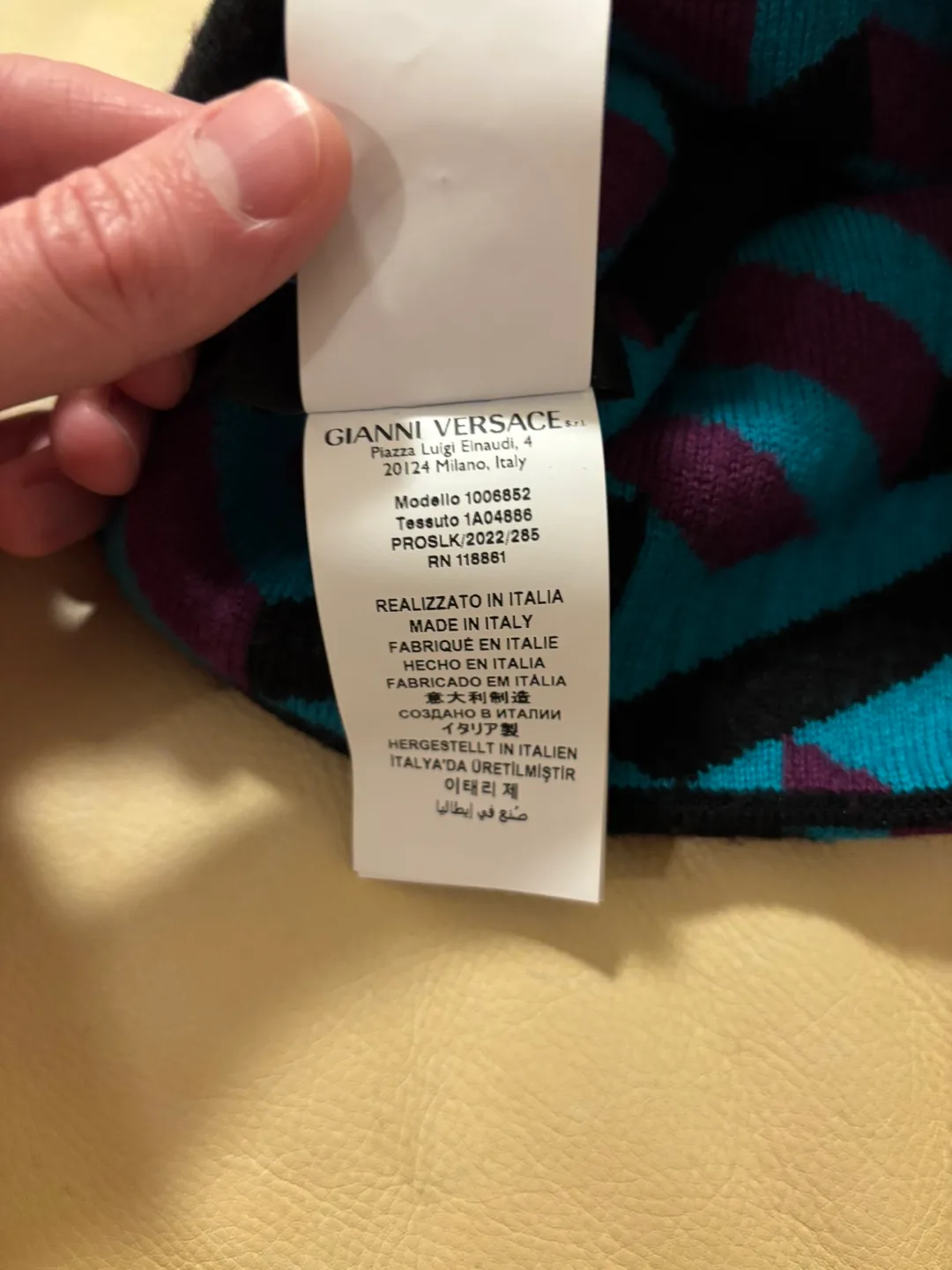 Versace La Greca Beanie image indicator(4)