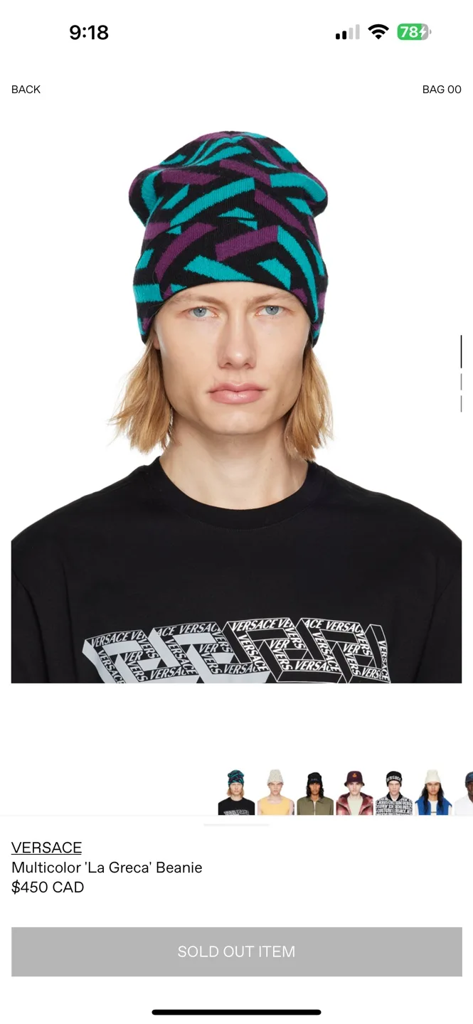 Versace La Greca Beanie image indicator(5)