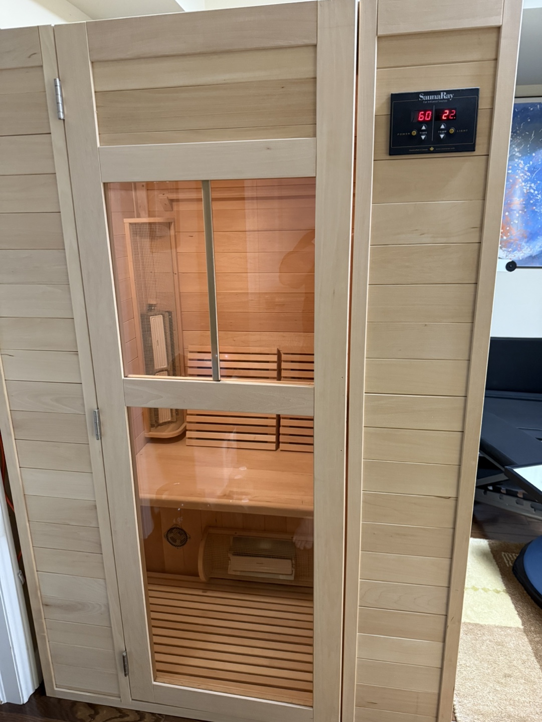 SaunaRay Sauna - Two-Person Infrared Sauna