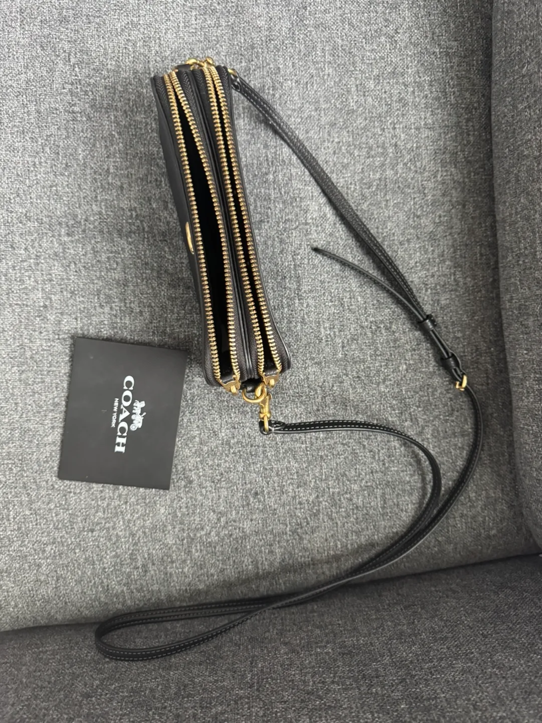 Coach Black Leather Crossbody Bag image indicator(2)