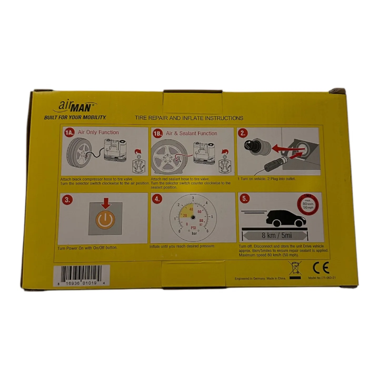 ResQ Pro+ Airman Tire Air and Sealant Repair Kit image indicator(2)