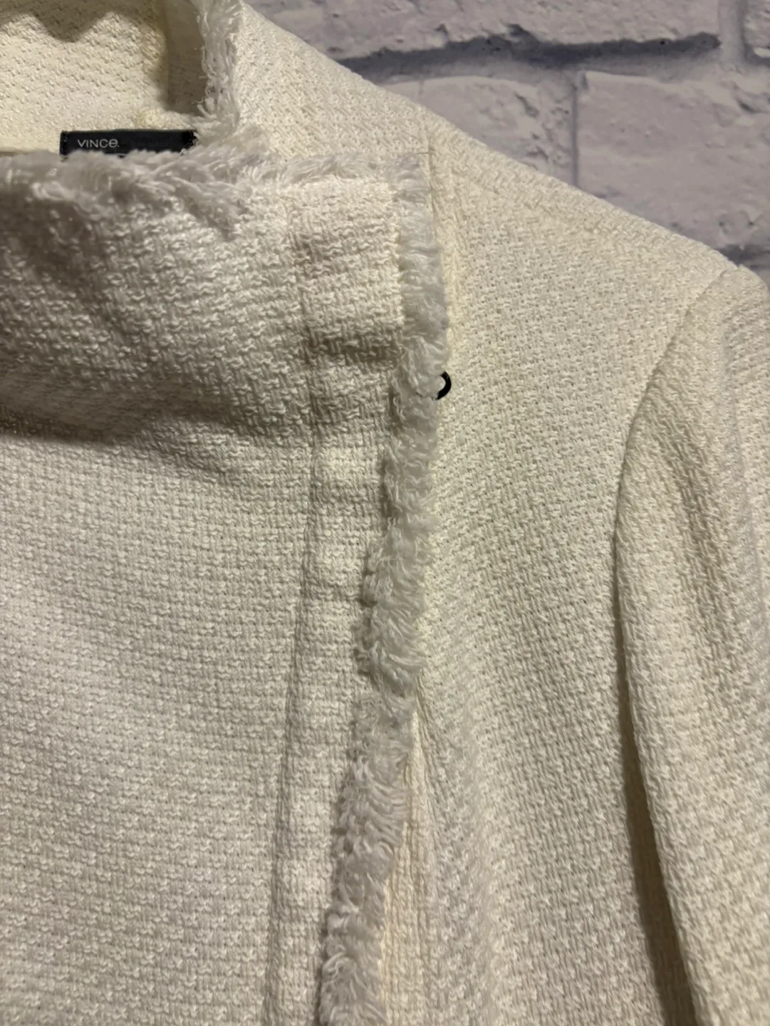 Vince Women's White Jacket Small image indicator(2)