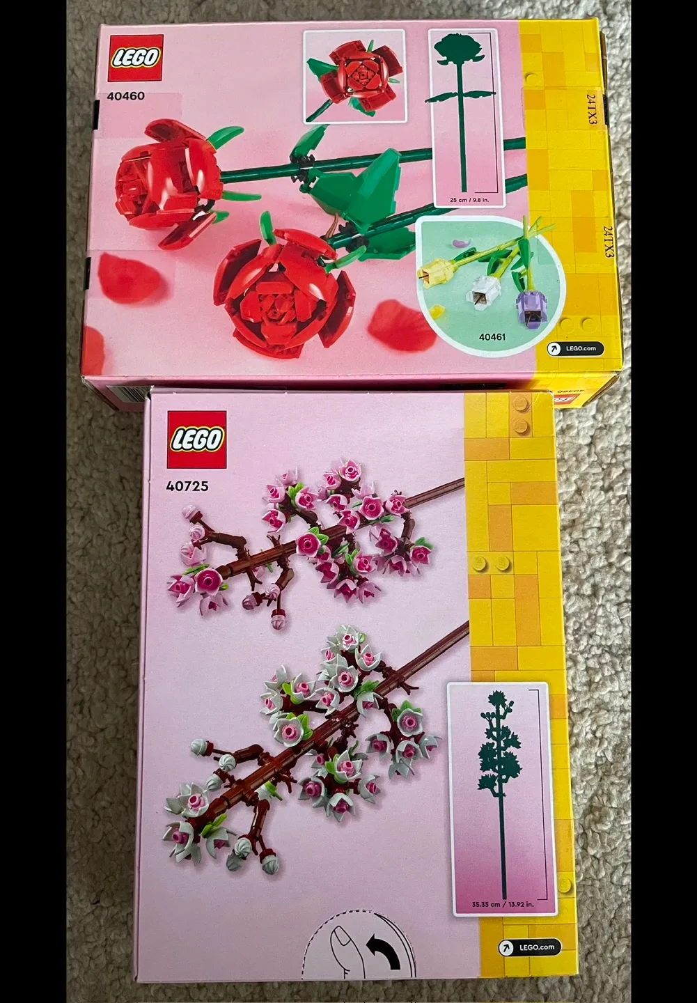 LEGO sets - Roses and Cherry Blossoms (together/individual) image indicator(2)