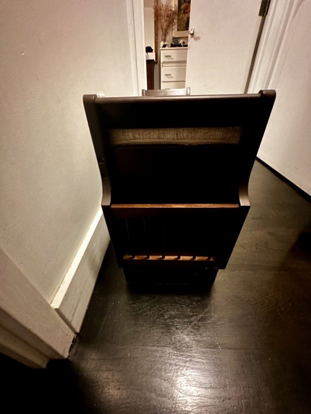 Wooden Shoe Bench with Storage - photo 4