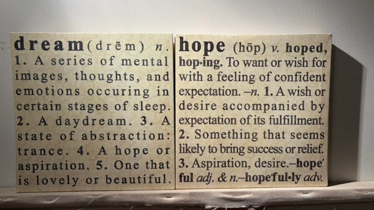 Dictionary Definition Prints - Dream & Hope thumbnail