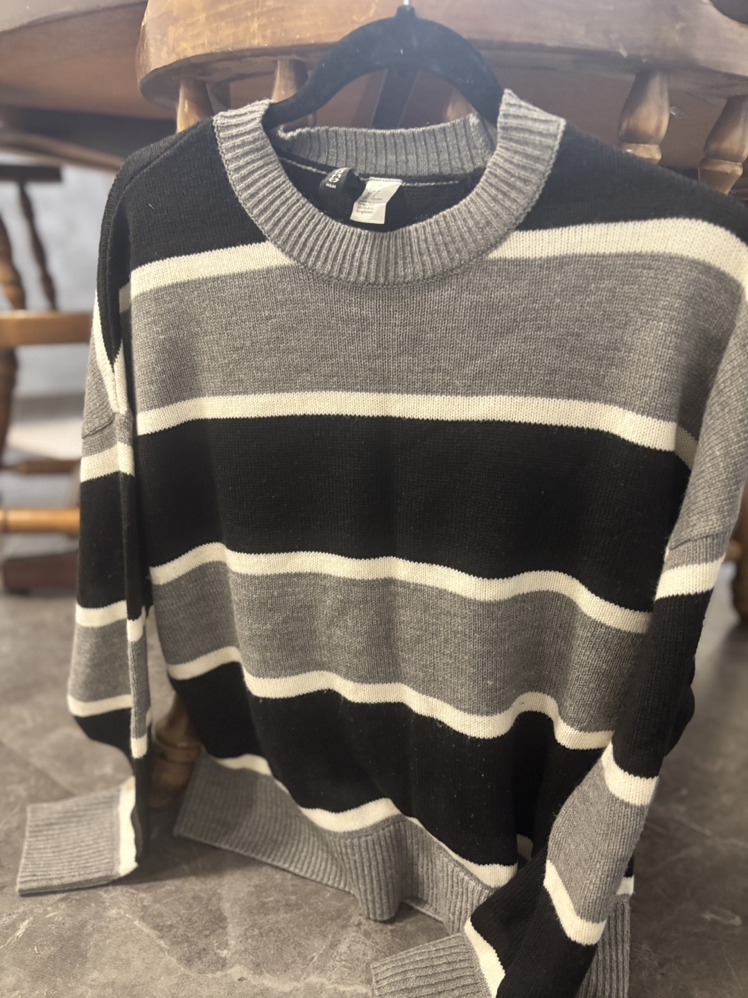 H&M Divided Striped Knit Sweater - Medium - photo 4