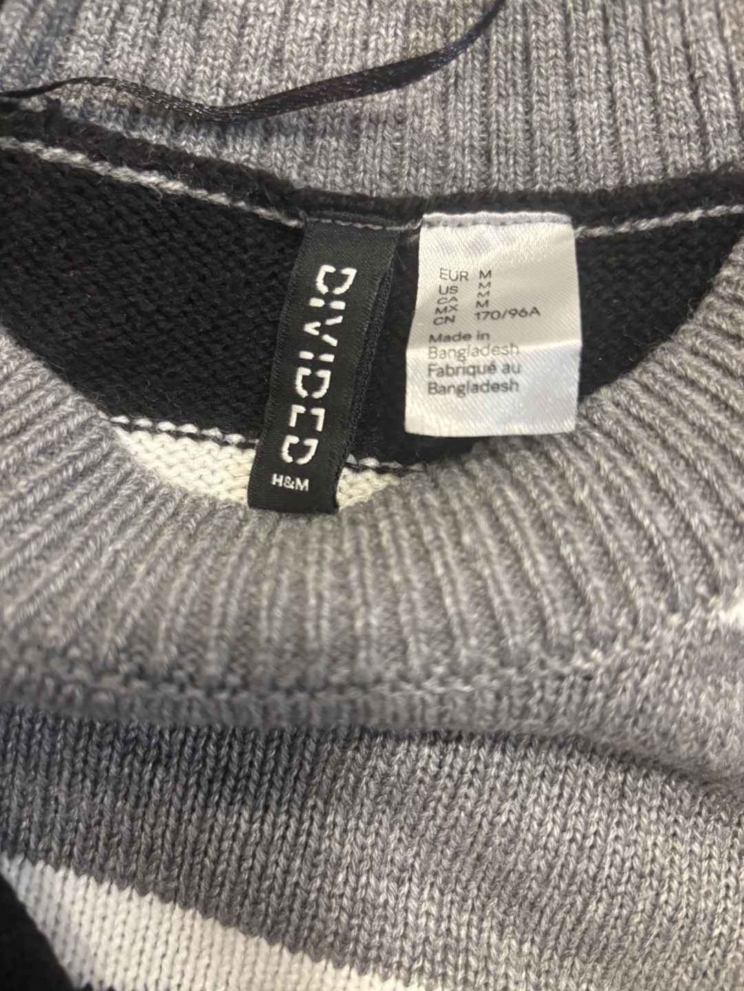 H&M Divided Striped Knit Sweater - Medium - photo 2