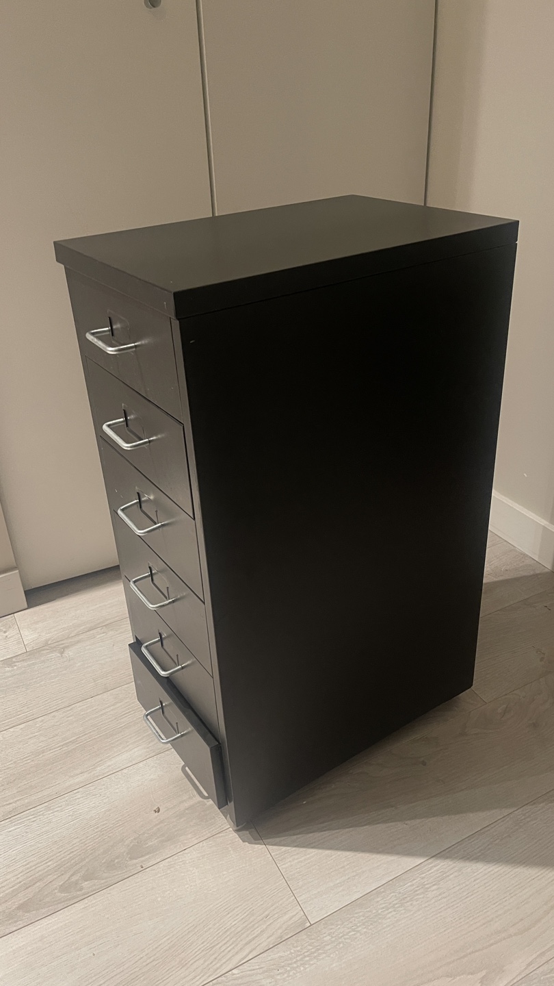 IKEA HELMER Drawer Unit on Casters - Black - photo 2