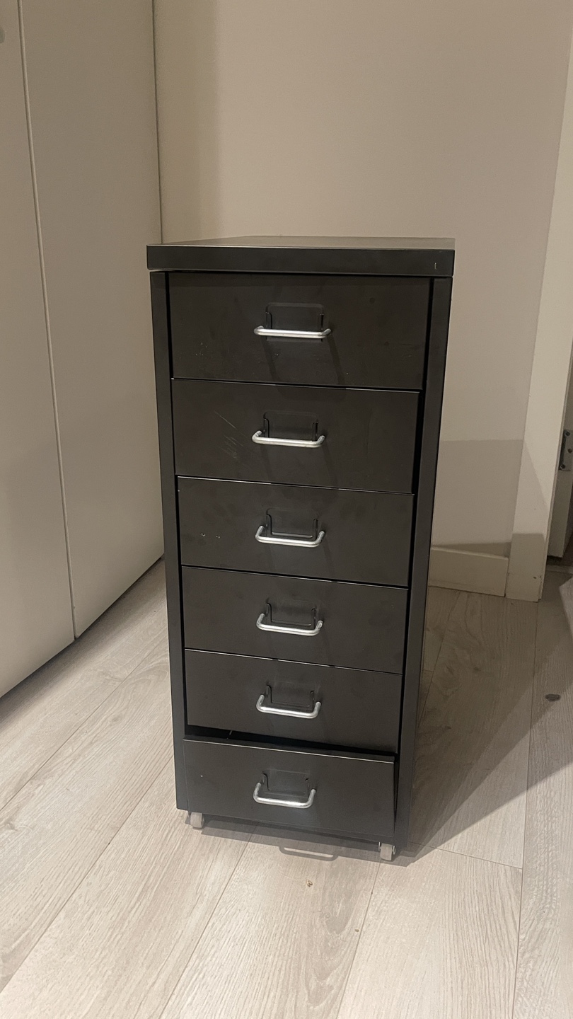IKEA HELMER Drawer Unit on Casters - Black