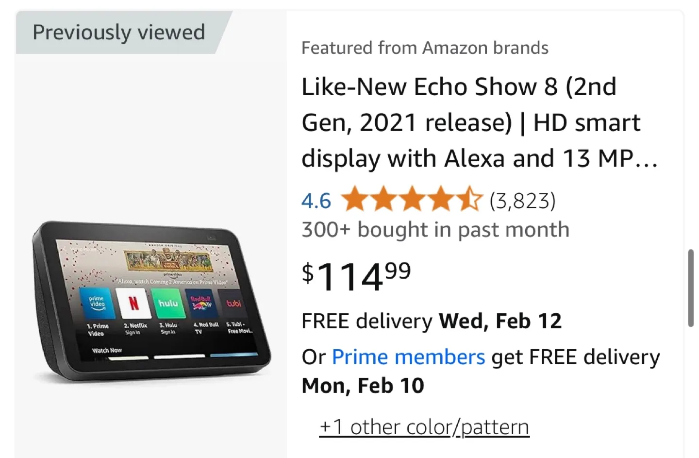 Echo Show 8 (2nd Gen, 2021 release) HD smart display with Alexa image indicator(2)