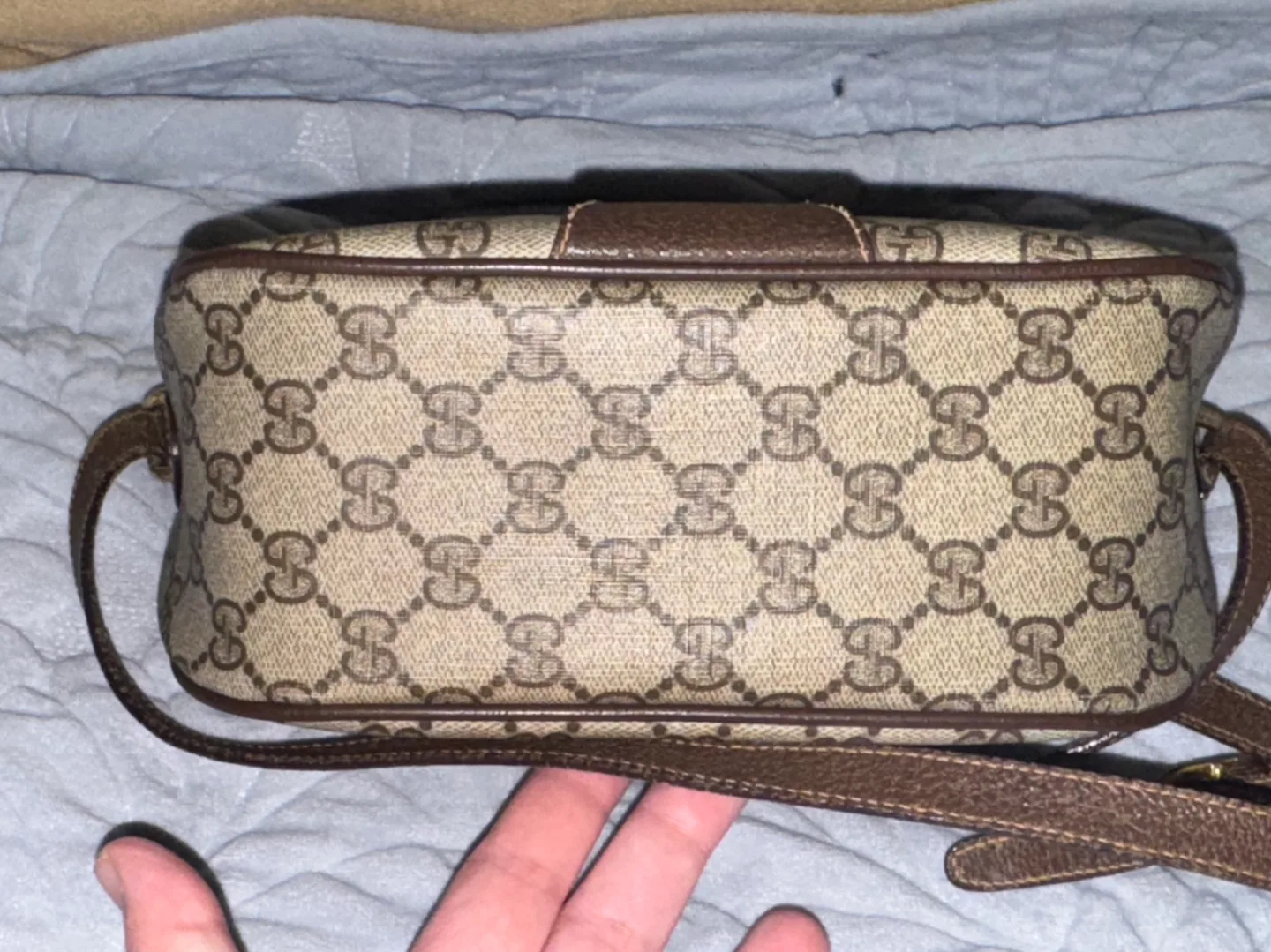 Vintage Gucci GG Monogram Shoulder Bag image indicator(6)