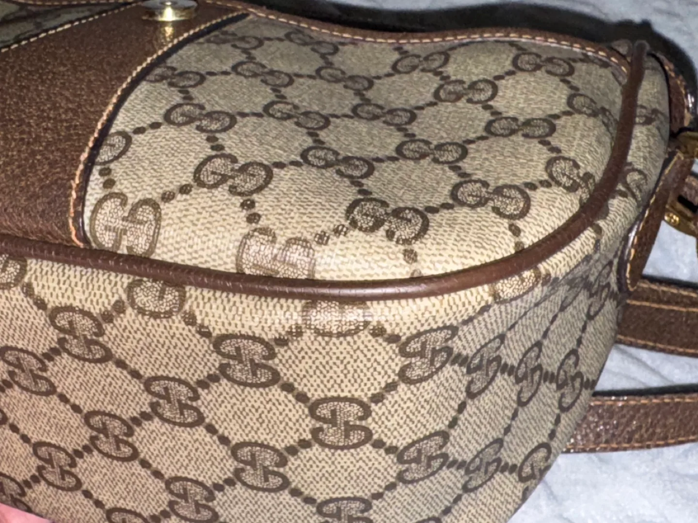 Vintage Gucci GG Monogram Shoulder Bag image indicator(5)