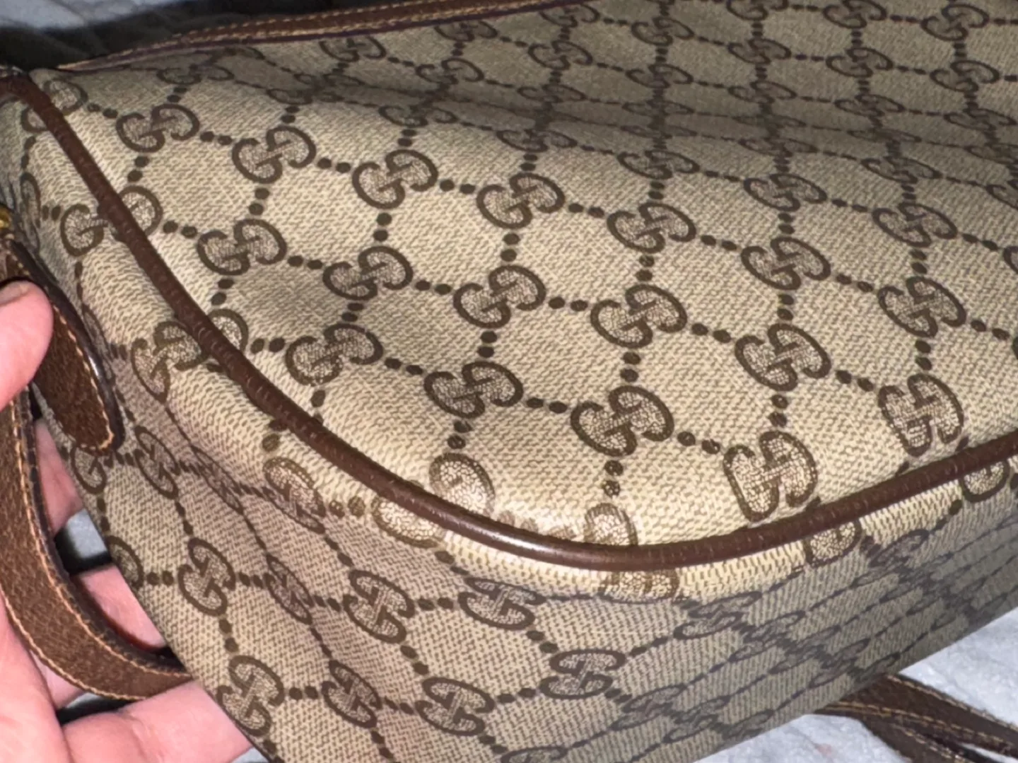 Vintage Gucci GG Monogram Shoulder Bag image indicator(4)