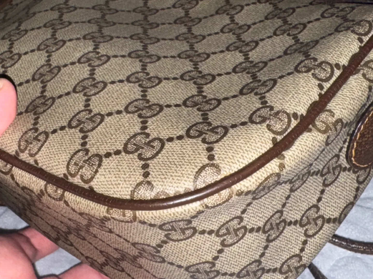 Vintage Gucci GG Monogram Shoulder Bag image indicator(3)