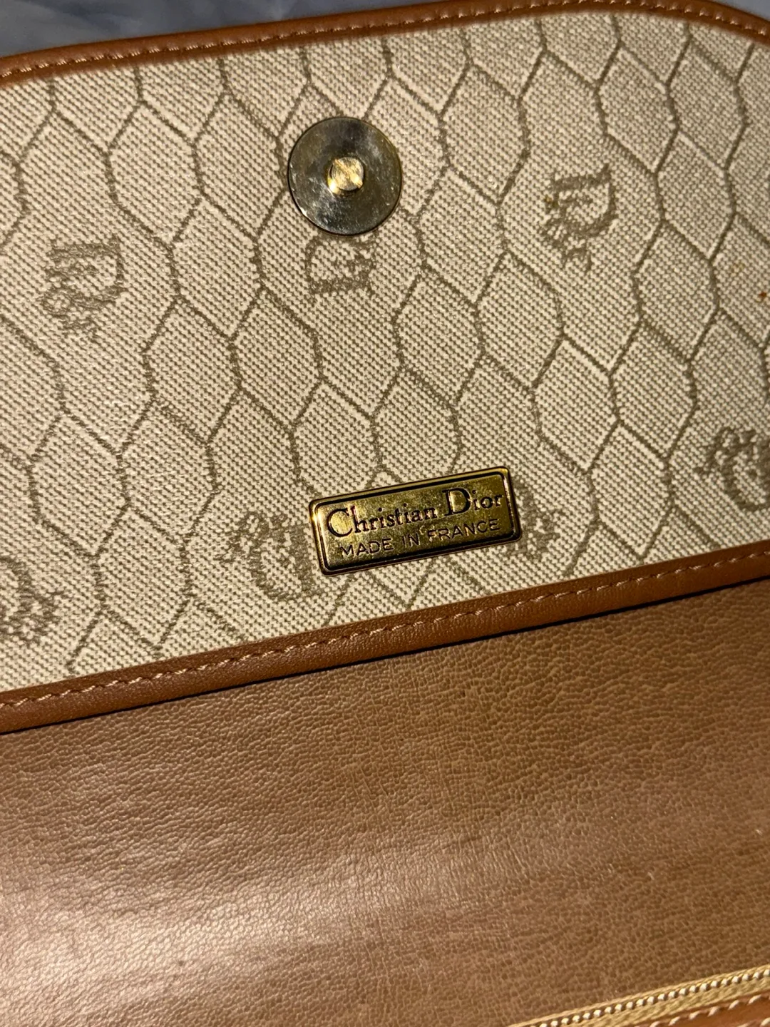 Vintage Christian Dior Shoulder Bag and Pouch Set image indicator(6)