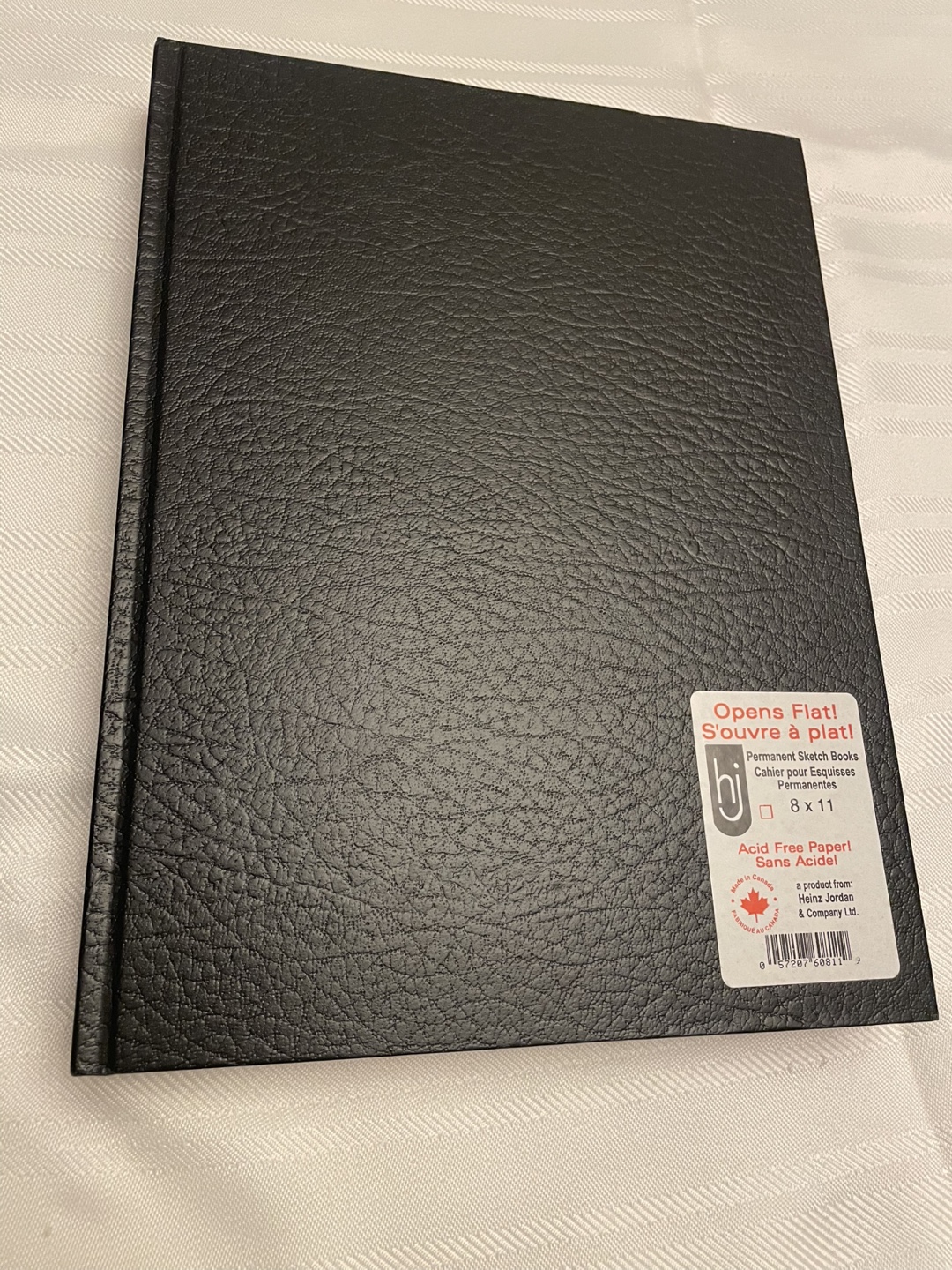 Large Black Sketchbook - Opens Flat!