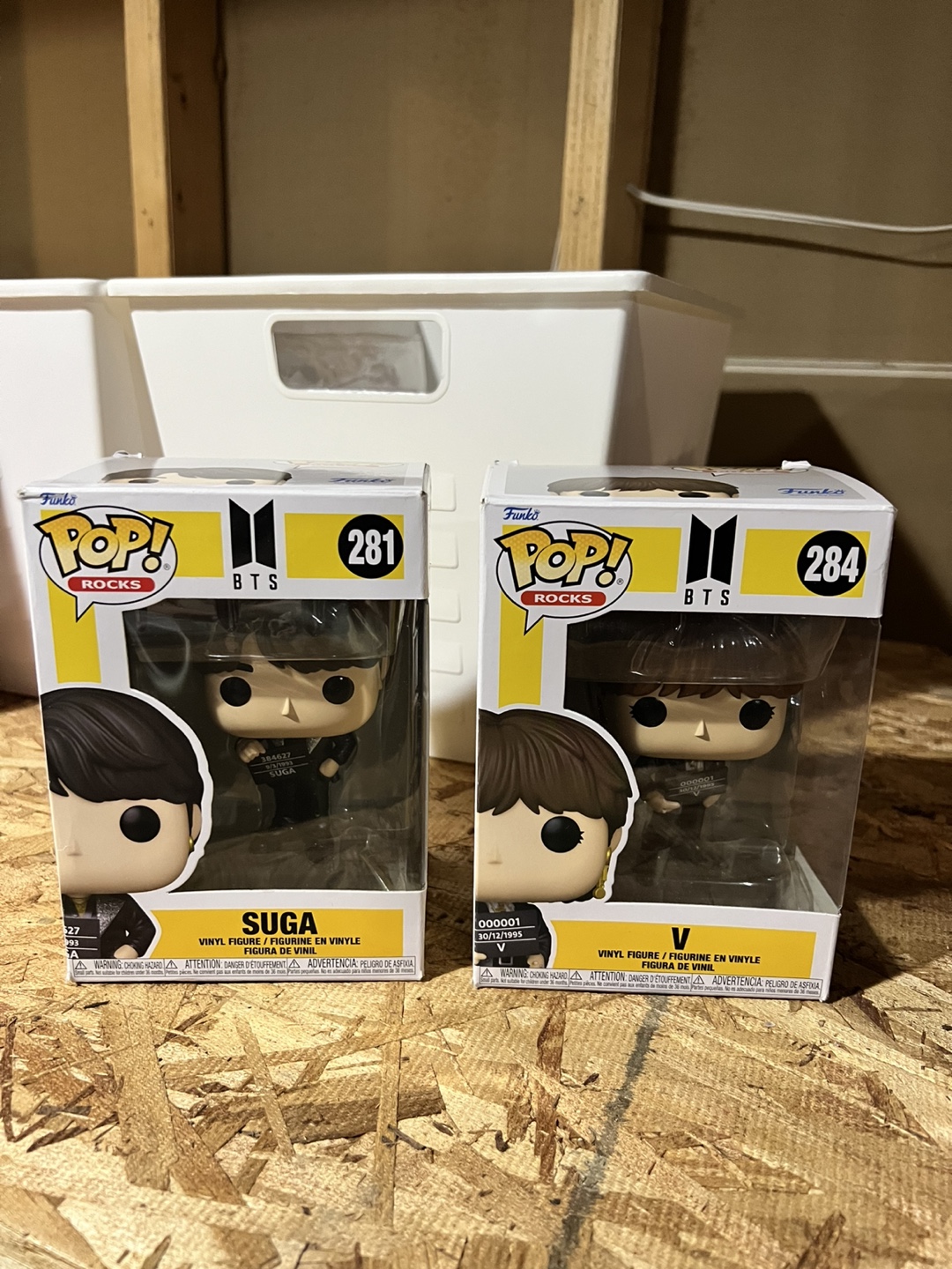 BTS Pop Rocks Vinyl Figures - Suga & V