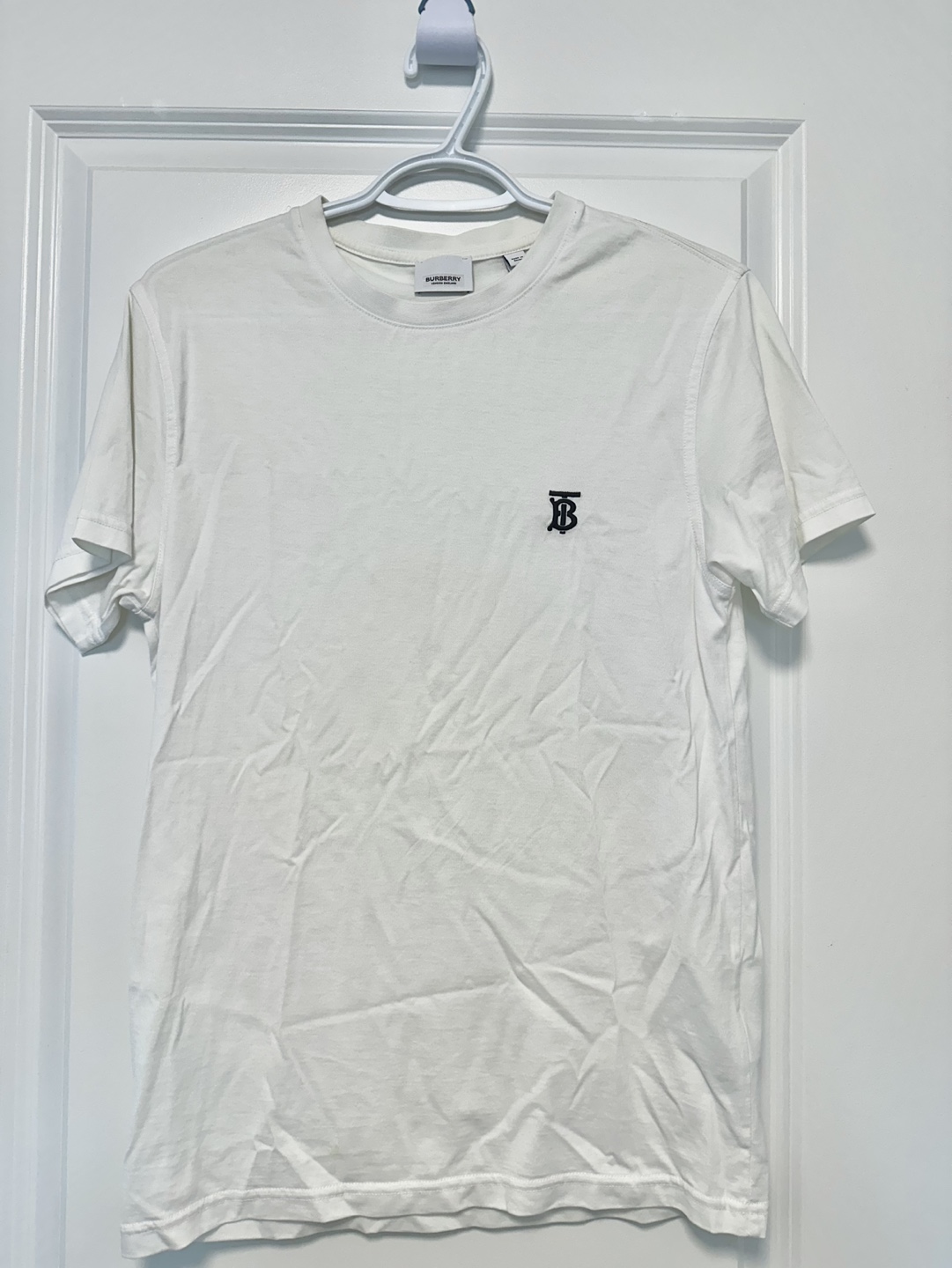 Burberry London England White T-Shirt - Size XS