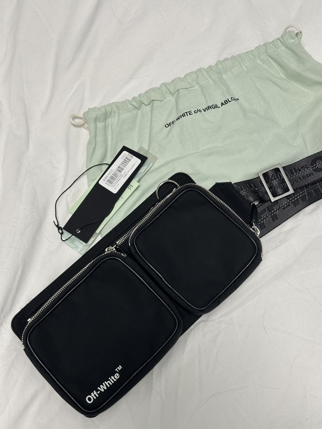 Off-White Black Waist Bag