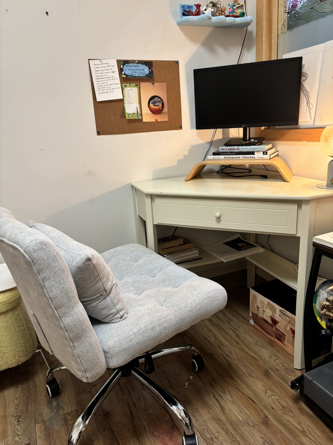 Wayfair Carfi Corner Writing Desk - Antique White